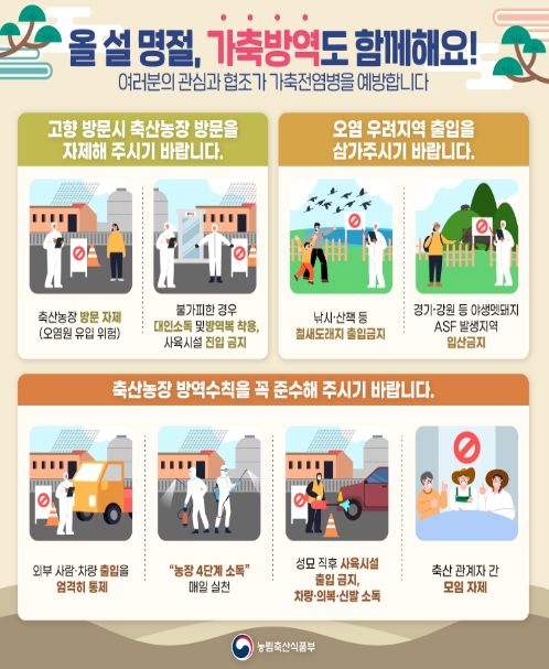 설 명절 방역수칙 홍보자료