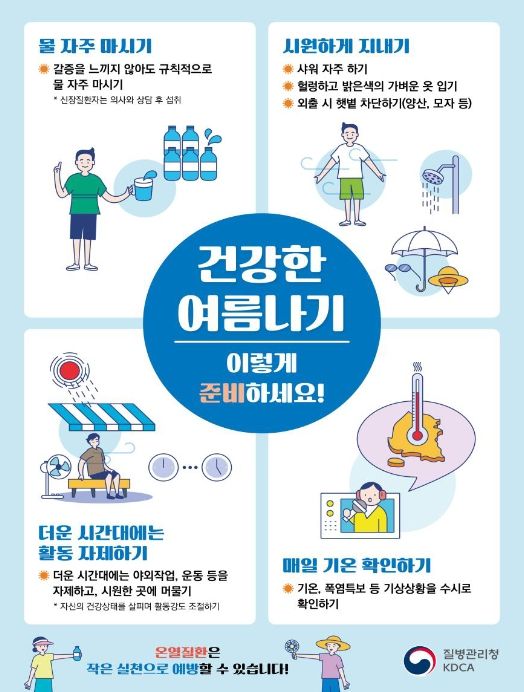 '건강한 여름나기 이렇게 준비하세요!' 포스터