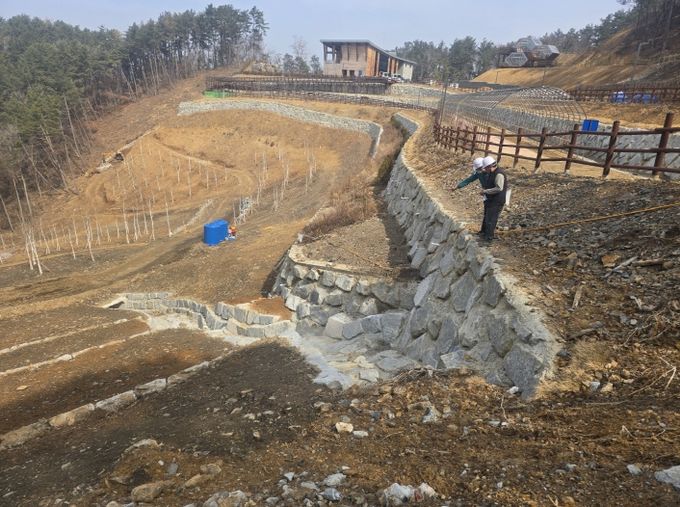 전북 익산시 웅포면 산사태 피해복구지