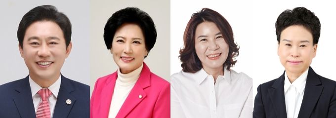 사진 왼쪽부터 조례안을 발의한 한갑수 이진분 김유숙 이지화 의원