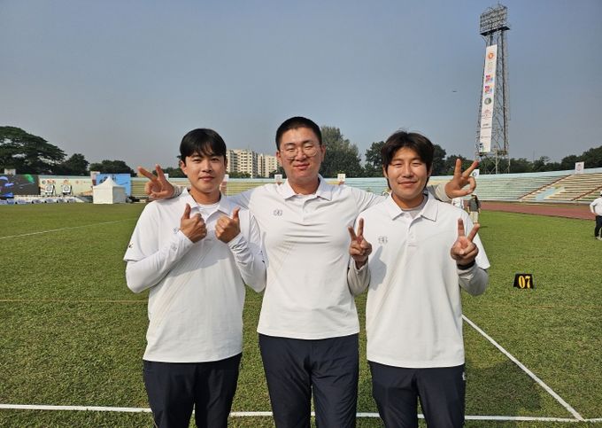 예천군청 장지호선수, 2025 아시아 선수권대회 은메달 획득-장지호, 서민기, 김예찬