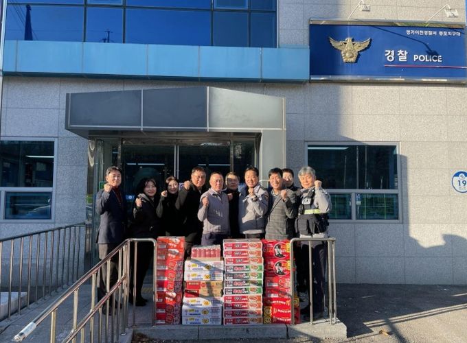 증포동 통장단협의회, 증포지구대에 따뜻한 간식 전달