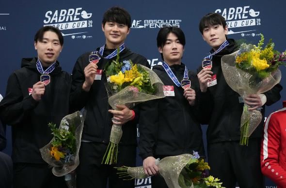 대전시청 소속 펜싱팀 오상욱 솔트레이크시티 사브르월드컵 2관왕