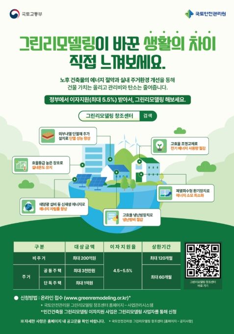 그린리모델링 이자지원사업 홍보물