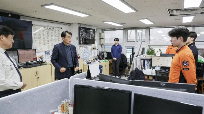 소방서 격려 사진